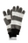 Accessories Peace, Glove & Happiness Shea-Infused Gloves Gray Stripe