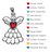 Mary Birthstone Angel Necklace