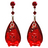 "BLEEDING HEARTS" SKULL DROP EARRINGS