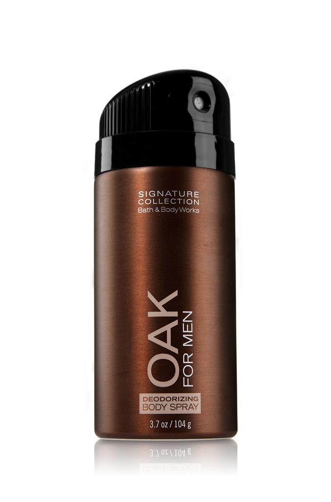 Bath Body Works Oak Signature Collection for Men Deodorizing Body Spray