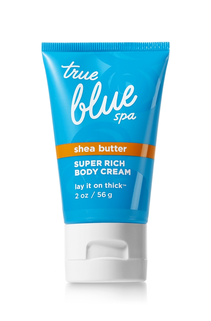 Bath And Body Works True Blue Spa Travel Size Super Rich Body Cream Lay It On Thick Bath 4716