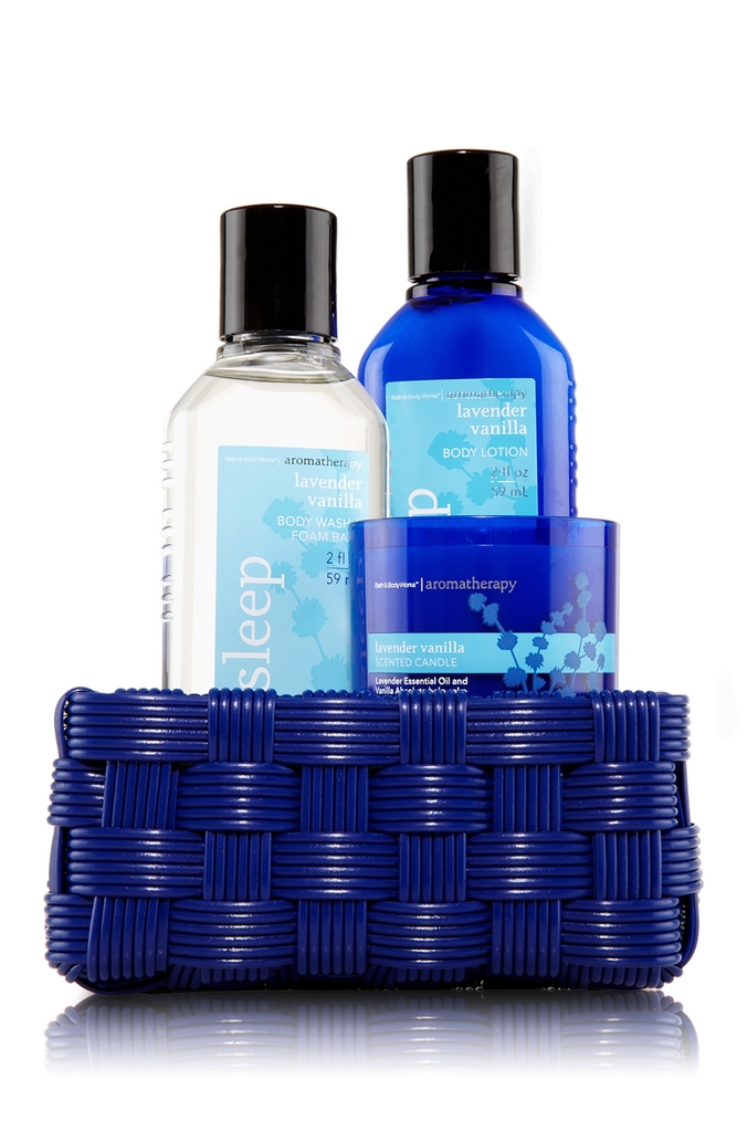 Bath & Body Works Sleep - Lavender Vanilla Aromatherapy Mini Gift Basket