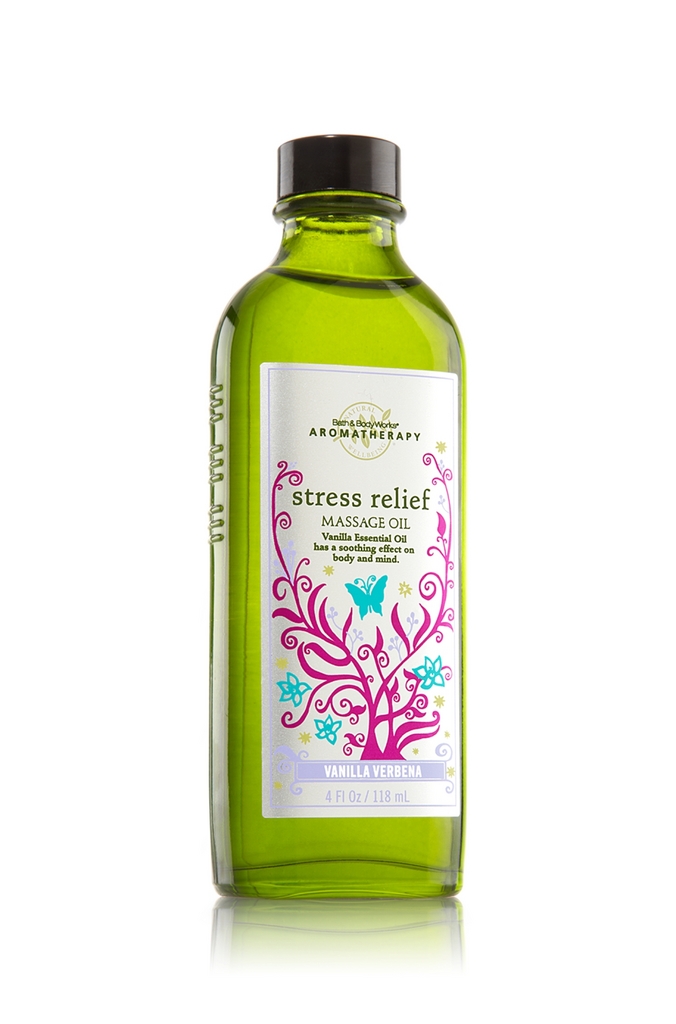Bath & Body Works Stress Relief - Vanilla Verbena Aromatherapy Massage Oil