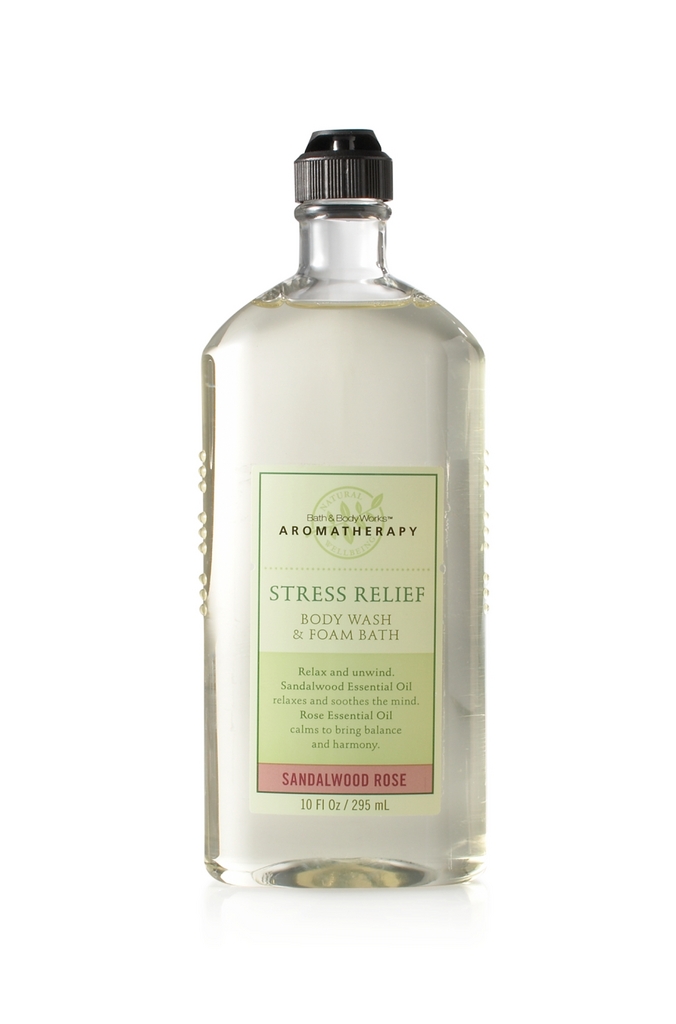 Bath & Body Works Stress Relief - Sandalwood Rose Aromatherapy CLASSICS Body Wash & Foam Bath