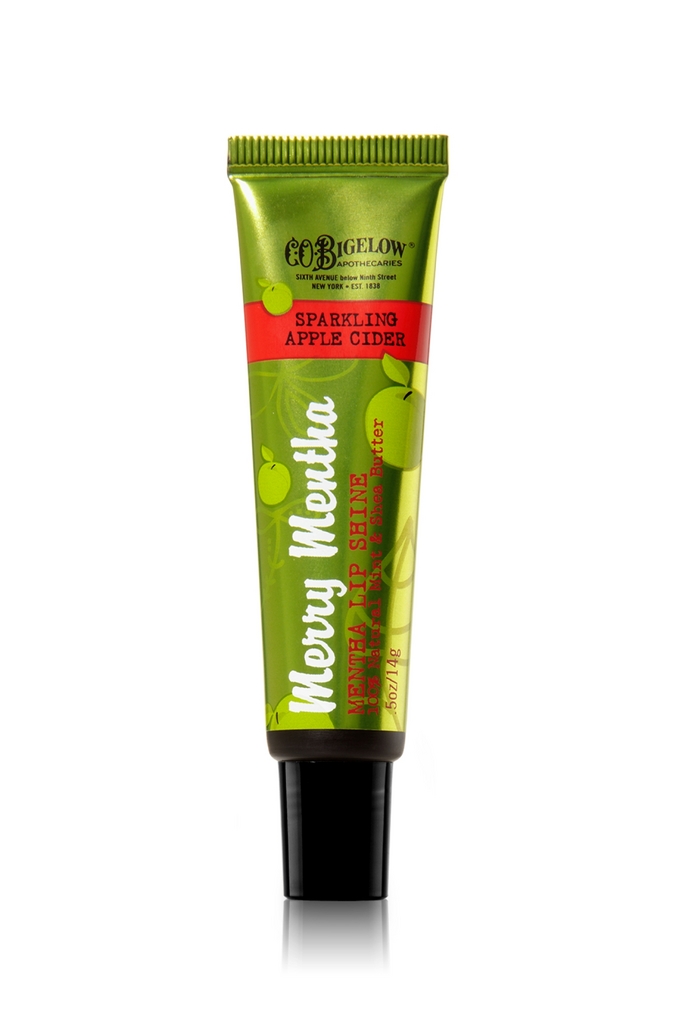 Bath & Body Works Sparkling Apple Cider C.O. Bigelow Merry Mentha Lip Shine