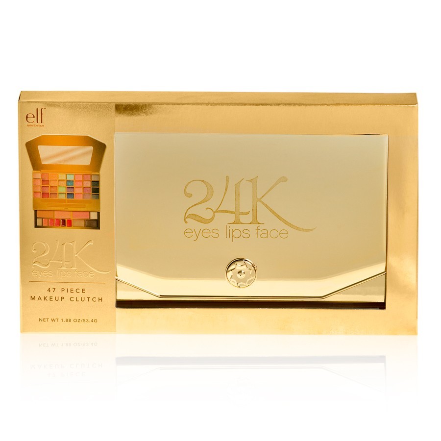 E.l.f. 24K 47-Piece Makeup Clutch