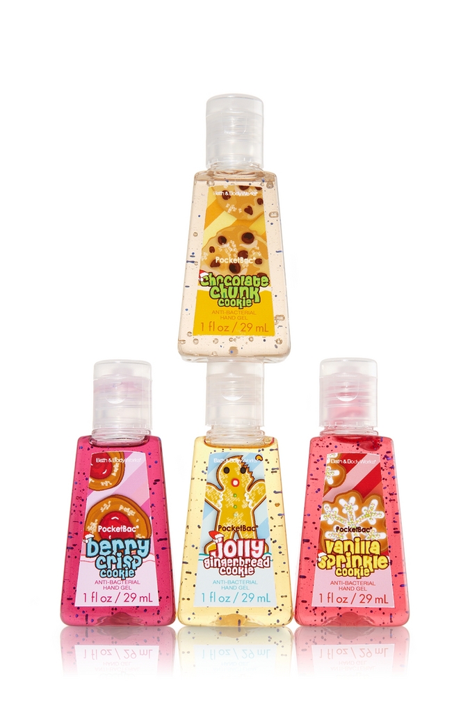 Bath & Body Works Cookie Collection Anti-Bacterial Pocketbac® Sanitizing Hand Gel 4-Pack