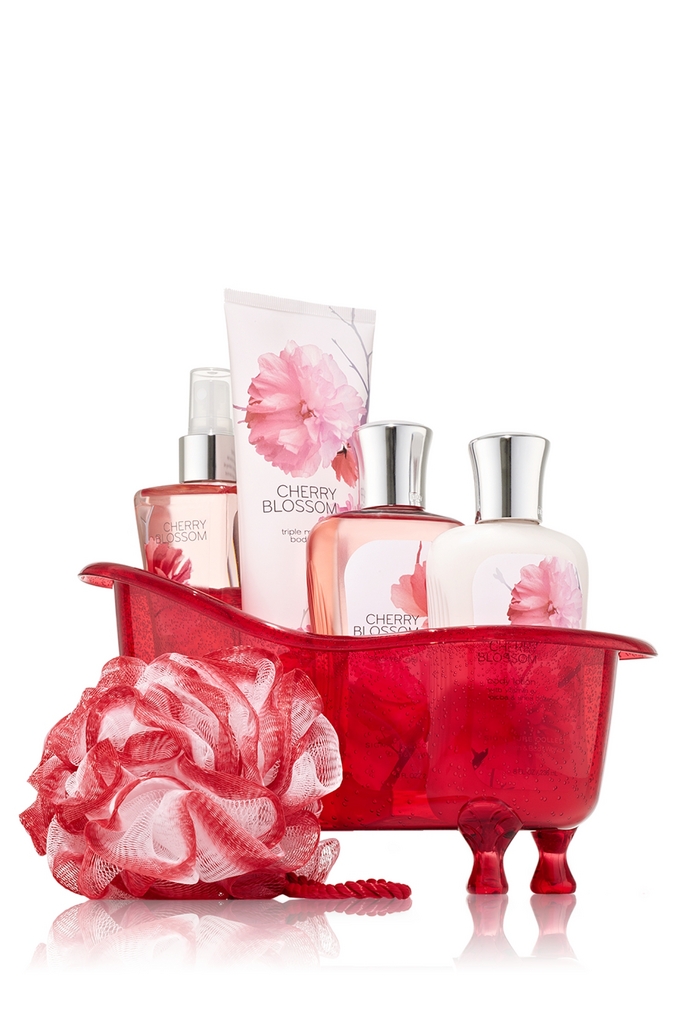 Bath & Body Works Cherry Blossom Signature Collection Splish Splash Gift Set