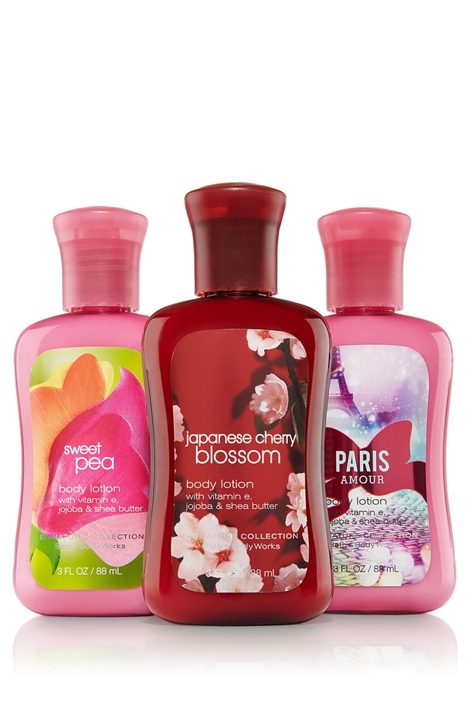 Bath & Body Works Assorted Signature Collection Travel-Size Body Lotion Trio