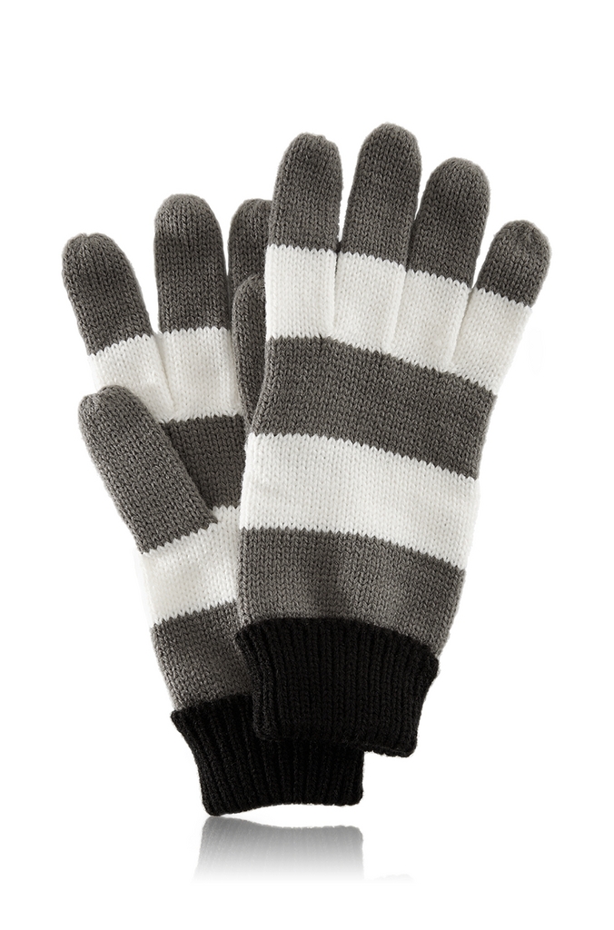 Bath & Body Works Accessories Peace, Glove & Happiness Shea-Infused Gloves Gray Stripe