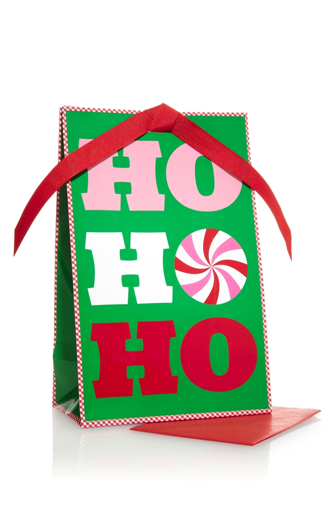 Bath & Body Works Accessories Small Gift Bag Green Ho Ho Ho