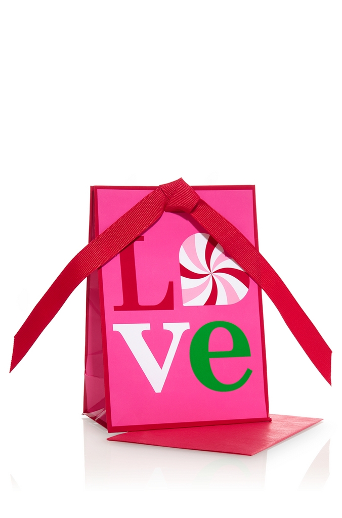 Bath & Body Works Accessories Mini Gift Bag Pink Love