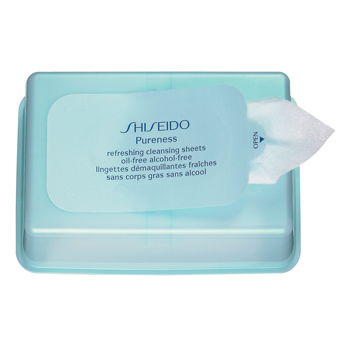 Shiseido PURENESS Refreshing Cleansing Sheets Oil-free Alcohol-free