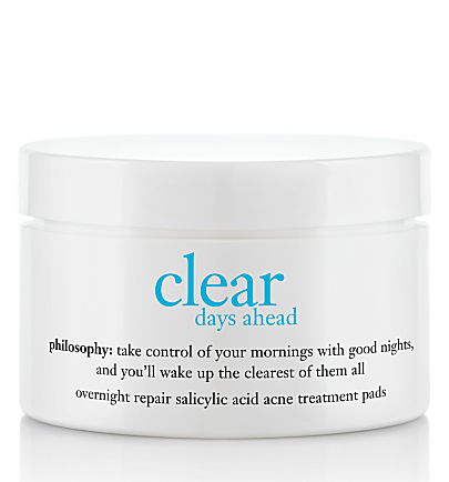 Philosophy Clear Days Ahead Overnight Repair Salicylic Acid Acne Treatment Pads