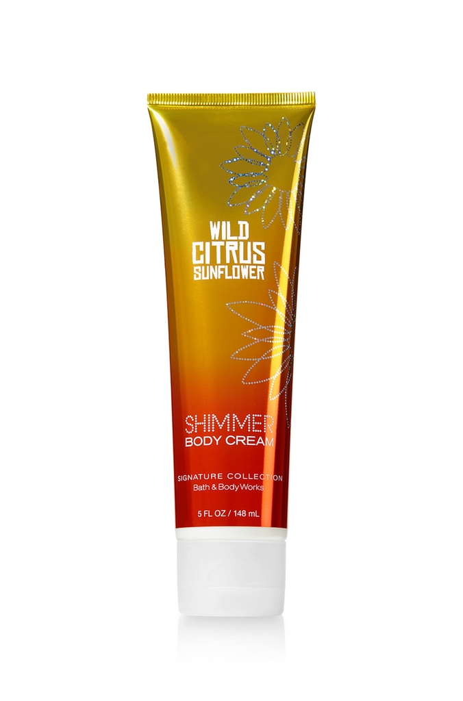Bath & Body Works Wild Citrus Sunflower™ Signature Collection Shimmer Body Cream