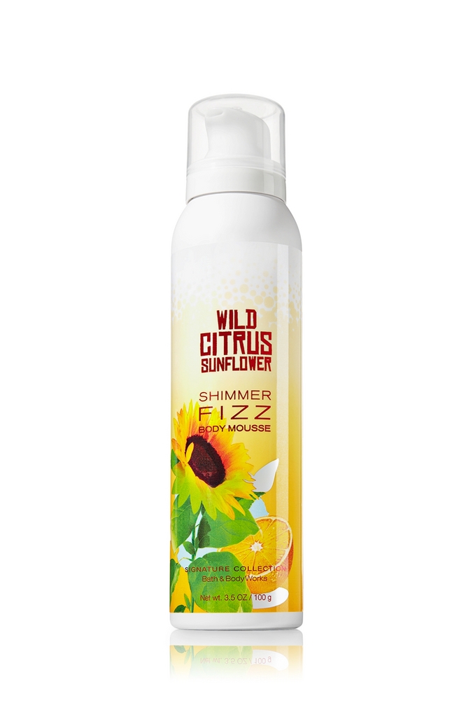 Bath & Body Works Wild Citrus Sunflower™ Signature Collection Shimmer Fizz Body Mousse Bath