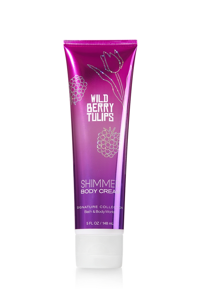 Bath & Body Works Wild Berry Tulips™ Signature Collection Shimmer Body Cream