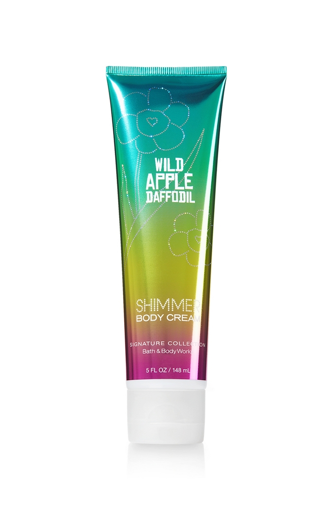 Bath & Body Works Wild Apple Daffodil™ Signature Collection Shimmer Body Cream