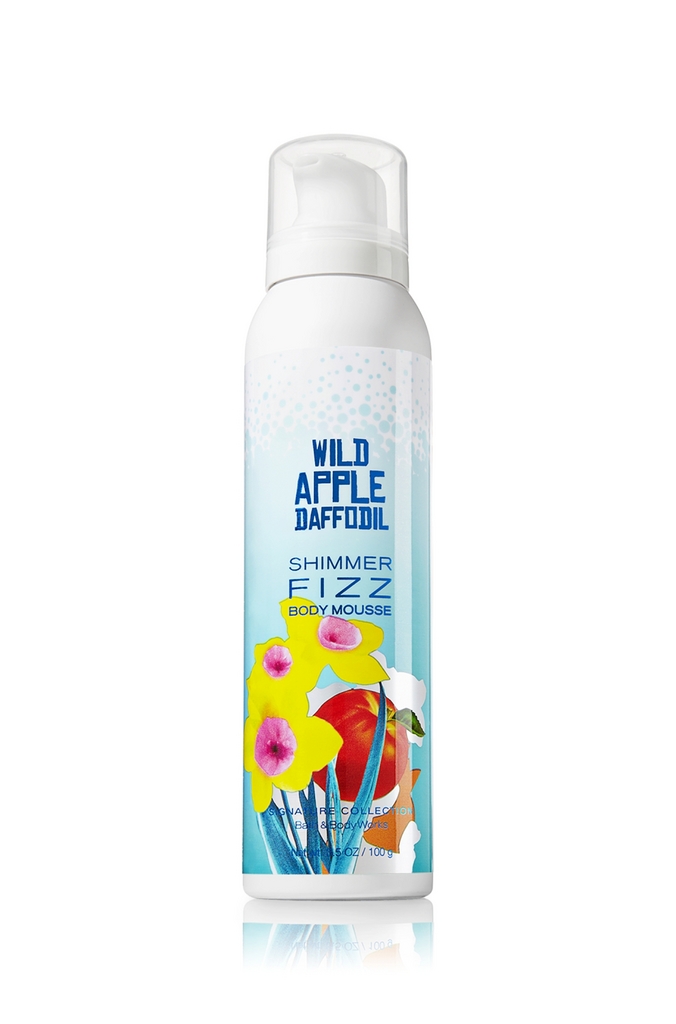 Bath & Body Works Wild Apple Daffodil™ Signature Collection Shimmer Fizz Body Mousse