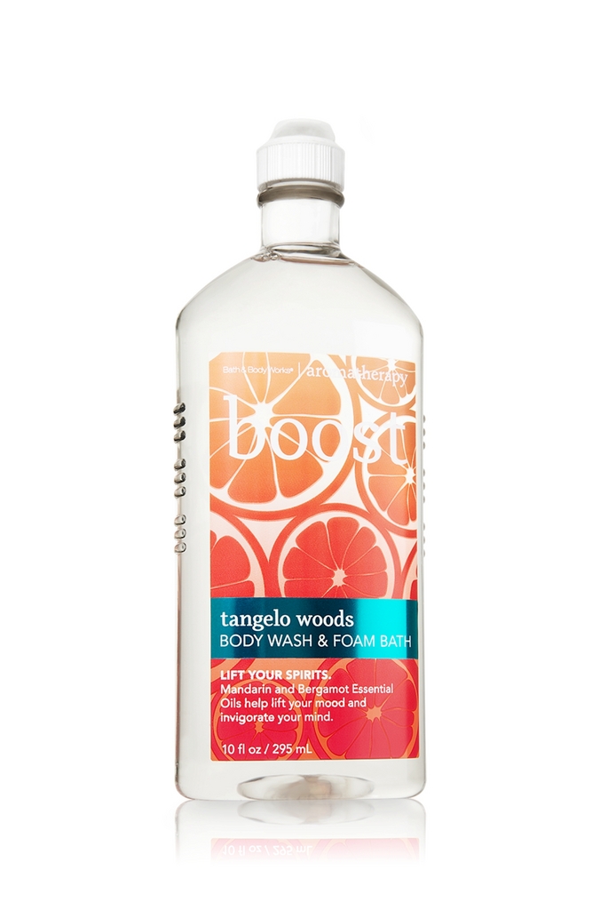 Bath & Body Works Boost - Tangelo Woods Aromatherapy Body Wash & Foam Bath