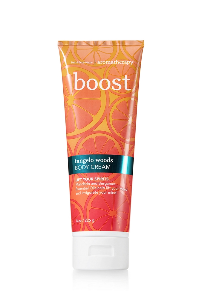 Bath & Body Works Boost - Tangelo Woods Aromatherapy Body Cream
