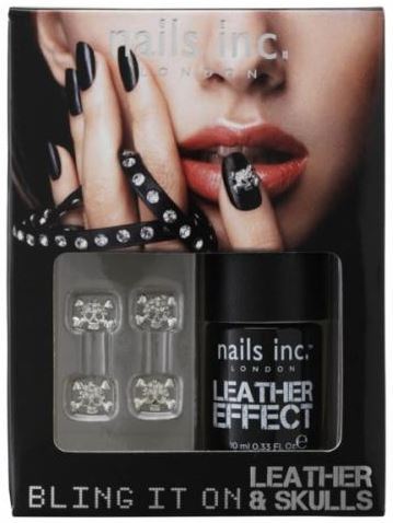 Nails Inc. Bling It On Leather & Skulls