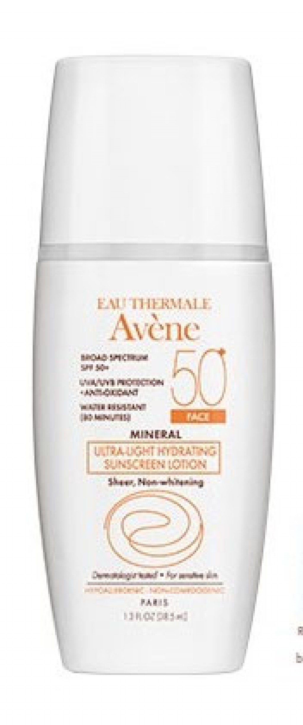 Avène MINERAL Ultra-Light Hydrating Sunscreen Lotion SPF 50 (Face)