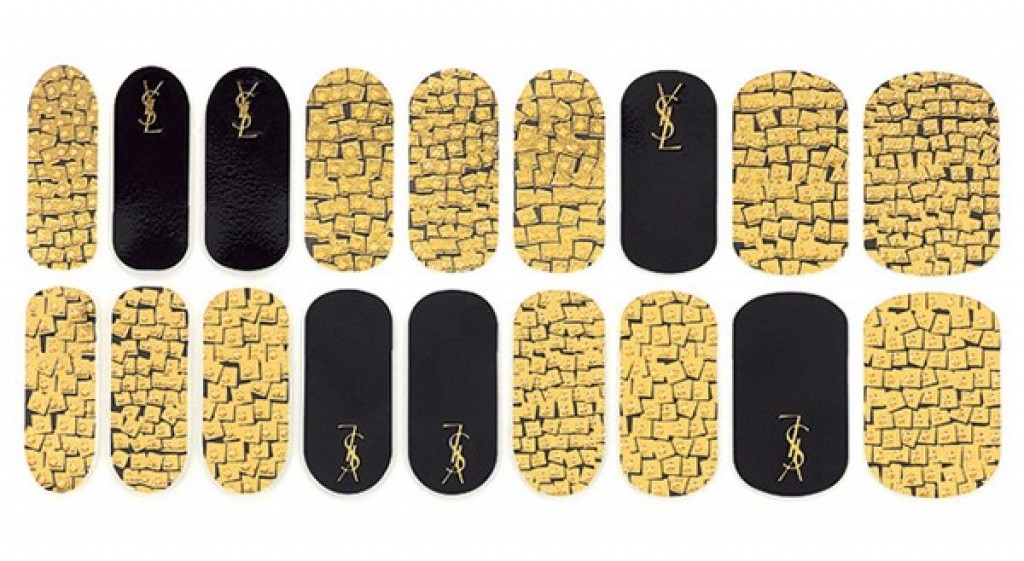 Yves Saint Laurent Metallic Nail Foils fall 2015