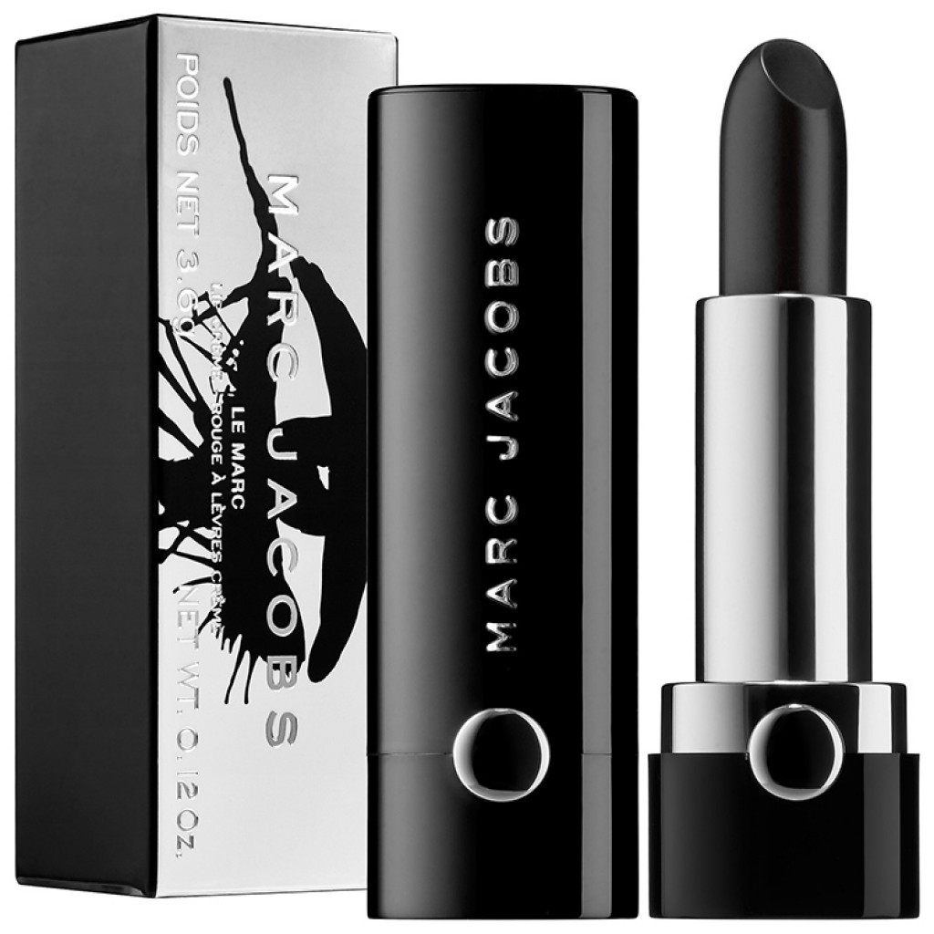 Marc Jacobs Beauty Collector's Edition Le Marc Lip Crème Lipstick in 000 Blacquer