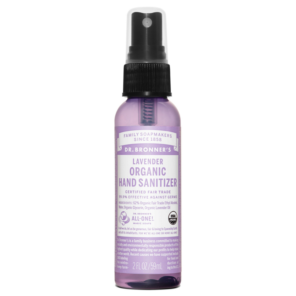 Dr. Bronner's Lavender Organic Hand Sanitizer Bath & Body BeautyAlmanac