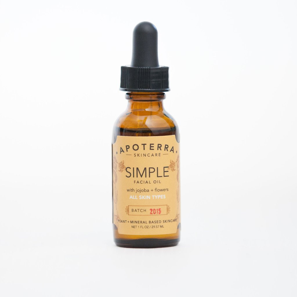 Apoterra Simple Facial Oil with Jojoba and Flowers