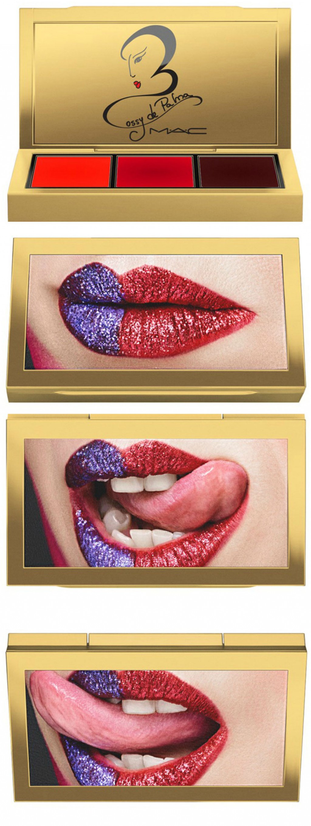 MAC x Rossy de Palma Indimenticabile Lip Gloss x 3