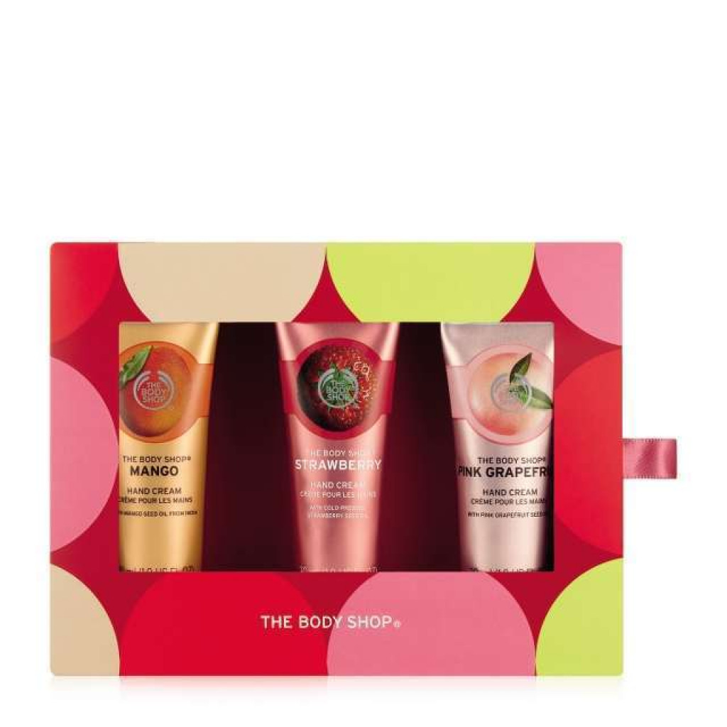The Body Shop Handfuls Of Happiness Fruity Hand Crean Set