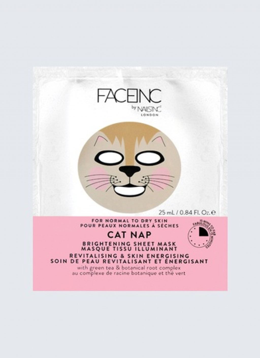 Nails Inc. INC.redible by Nails inc Cat Nap Brightening Sheet Mask Skin Care | BeautyAlmanac