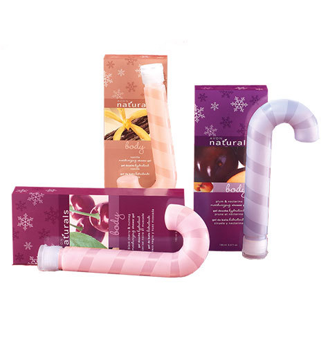 Avon NATURALS Candy Cane Shower Gel