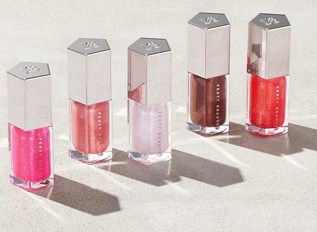 Fenty Beauty Tinsel How Collection For Holiday 2019 News BeautyAlmanac   Fenty Beauty Glossy Posse Mini Gloss Bomb Collection S 