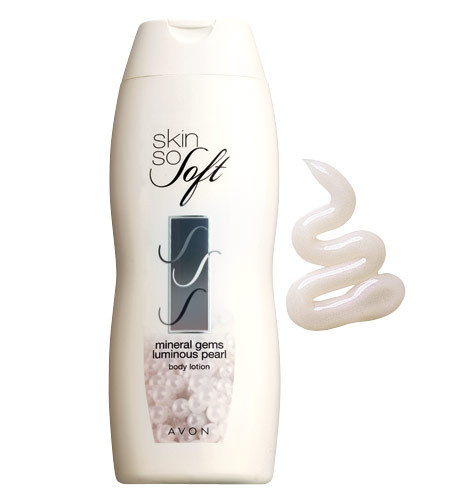 Avon SKIN SO SOFT Mineral Gems Luminous Pearl Body Lotion