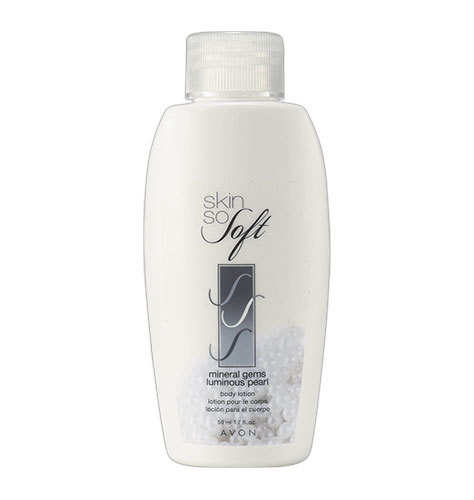 Avon SKIN SO SOFT Mineral Gems Luminous Pearl Body Lotion Mini