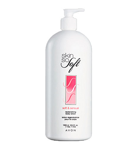 Avon SKIN SO SOFT Soft & Sensual Replenishing Body Lotion Bonus Size - New design