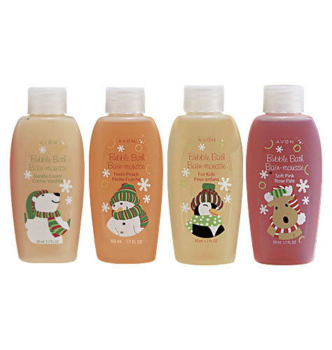 Avon Holiday Mini Bubble Baths 4-Piece Set