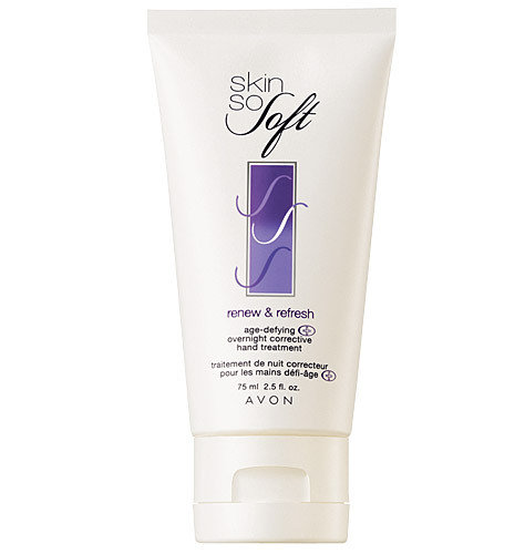 Avon SKIN SO SOFT Renew & Refresh Age-Defying Overnight Corrective Hand Treatment