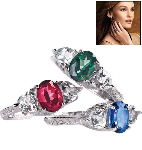 Avon Sterling Silver Classic Gem Ring