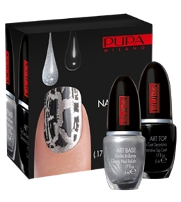 Pupa NAIL ART KIT Silver&black
