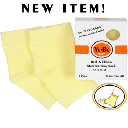 Yu-Be Heel & Elbow Moisturizing Socks