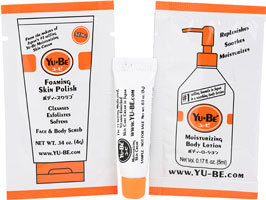 Yu-Be 3-Pack of Yu-Be Skin Care Product Samples