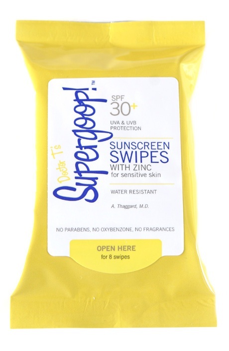 Supergoop! SPF 30 SUNSCREEN SWIPES - 8 COUNT POUCH