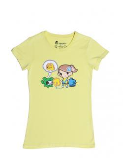 tokidoki Girl's Pom Pom Dog Tee