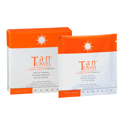 TanTowel  - Classic, Full Body Size (9"x12") - 5 pk