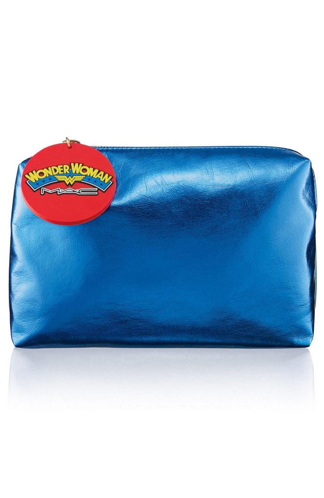 MAC Wonder Woman Bulletproof Blue Makeup Bag