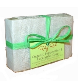 Ruby Red Organic Peppermint and Eucalyptus Soap